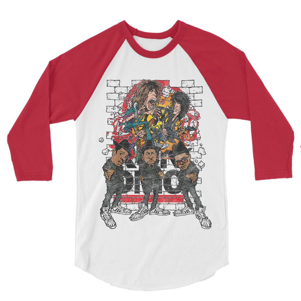 Aerosmith X RUN DMC Walk This Way Raglan Front